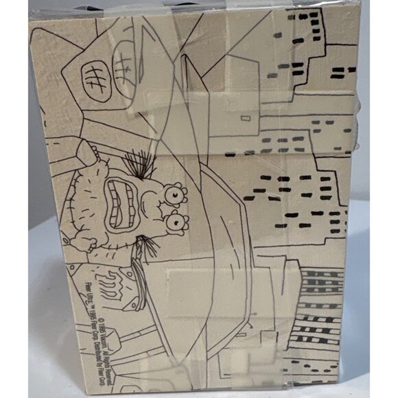 Real Monsters Trading Cards Box Fleer 1995 Aaahh!!! Nickelodeon Collectible - Picture 3 of 5